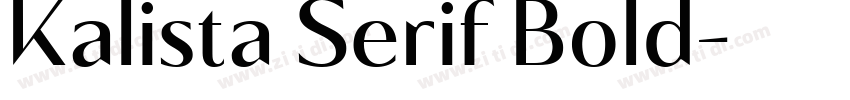 Kalista Serif Bold字体转换